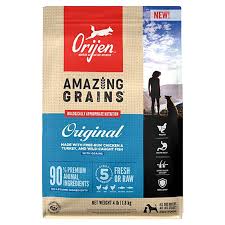 Orijen Original Amazing Grains Dry Dog Food - Chicken & Fish -30lb Bag