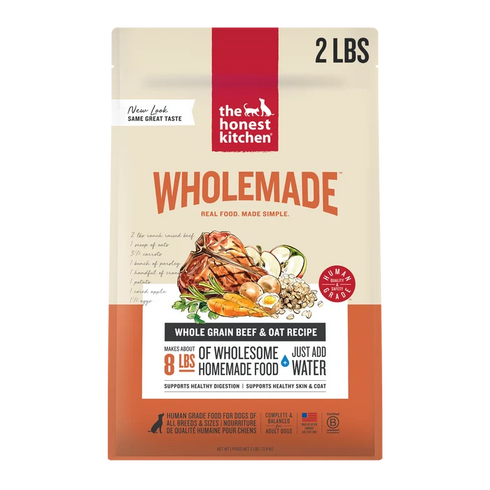 The Honest Kitchen Wholemade With rain Dehydrated Dog Food - Beef & Oat - 2lb Box