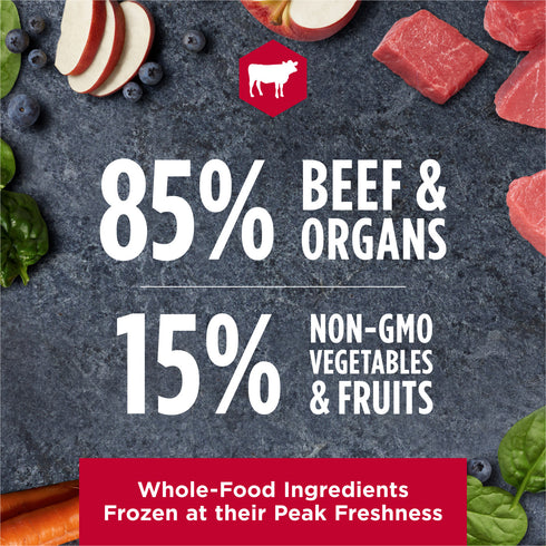 Instinct Raw Frozen Bites Frozen Dog Food - Real Beef - 6lb Bag