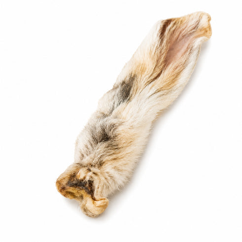 Rabbit Ear With Fur Dog Chew Treat - Each