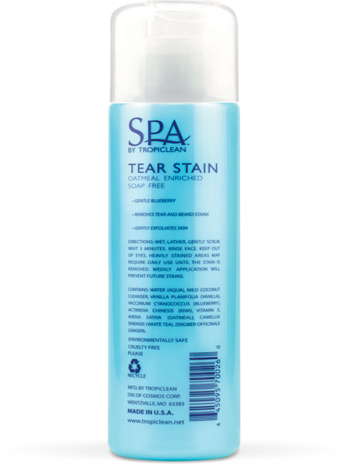 TropiClean Tear Stain Remover - 8oz Bottle