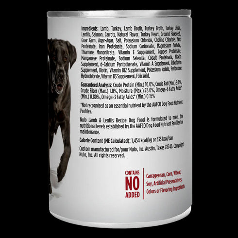 Nulo Freestyle Grain Free Wet Dog Food - Lamb & Lentils - 13oz Can