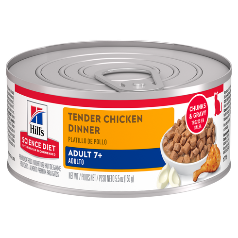 Hills Science Diet Adult 7+ Wet Cat Food - Tender Chicken - 5.5oz Can