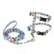 Coastal Figure "H" Fashion Adjustable Cat Harness - 3/8" x 10-18" - Sushi On Blue