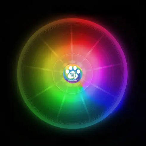 Niteize Flashlight Dog Discuit LED Flying Disc Dog Toy