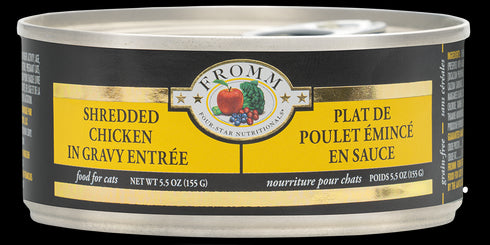 Fromm Four-Star Wet Cat Food - Shredded Chicken in Gravy - 3oz Can