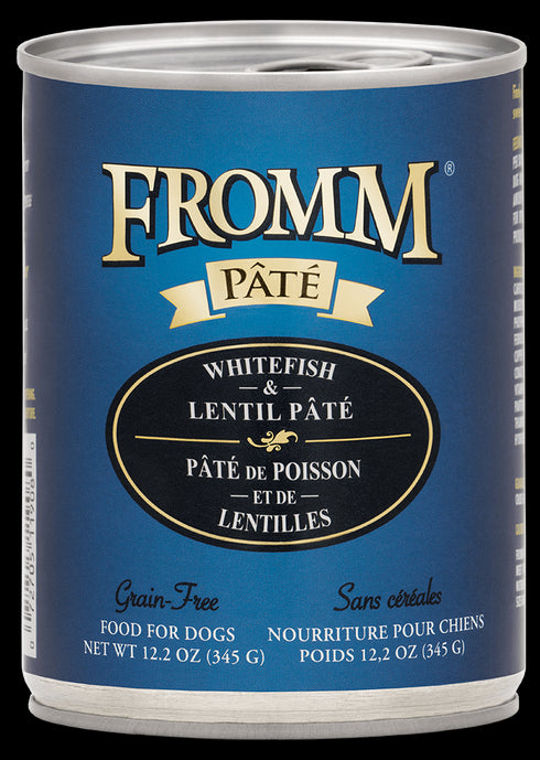Fromm Pate Wet Dog Food - Whitefish & Lentil - 12.2oz Can