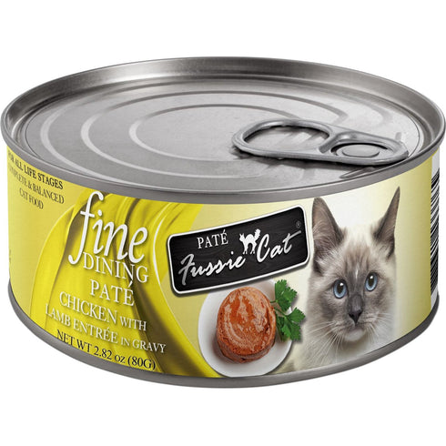 Fussie Cat Chicken Lamb Fine Dining Canned Cat Food 2.82oz - Poudre Pet and Feed Supply