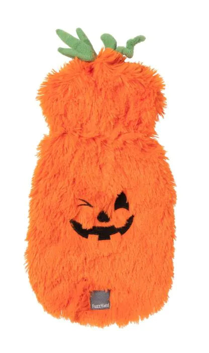 FuzzyYard Hoodie Pumpkin Head Fluffy Hoodie Costume - Size 1