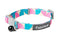 Fuzzyard Cat Collar - One Size - New Wave Teal & Pink