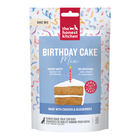 The Honest Kitchen Birthday Cake Muffin Mix Dog Treats - Chicken & Blueberry - 7.5oz Pouch