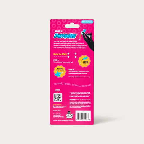Giddy Kitty Purrsuits Mouse Cat Treat Toy