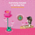 Giddy Kitty Purrsuits Springy Flower Cat Toy - Playful Poppy Pink