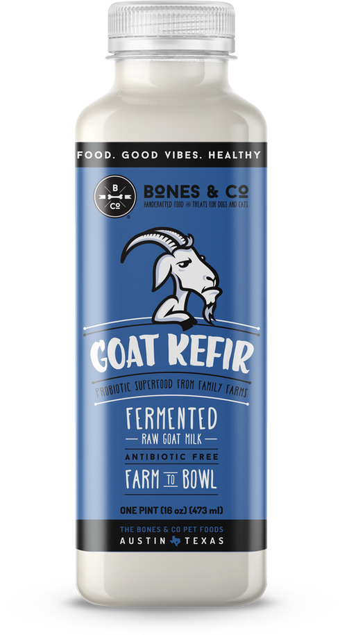 Bones & Co Probiotic Support Frozen Goat Kiefer For Dogs & Cats - 16oz Bottle