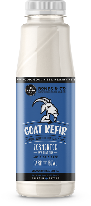 Bones & Co Probiotic Support Frozen Goat Kieffer For Dogs & Cats - 32oz Bottle