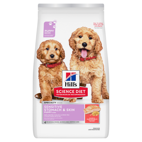Hill's Science Diet Puppy Sensitive Stomach & Skin Dry Dog Food - Salmon & Brown Rice - 4lb Bag