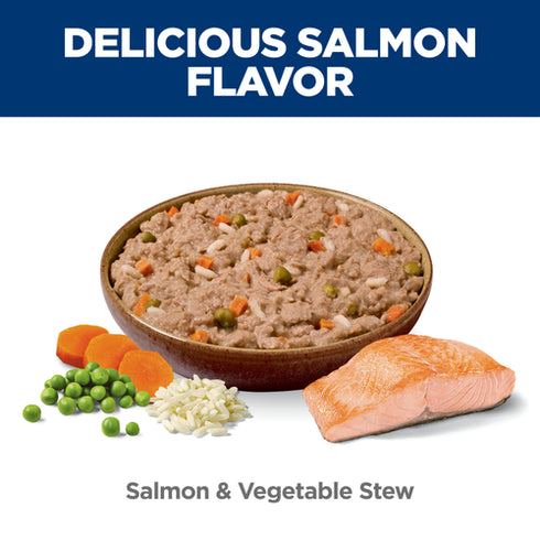 Hill's Science Diet Puppy Sensitive Stomach & Skin Wet Dog Food - Salmon & Vegetable Stew - 12.5oz Can