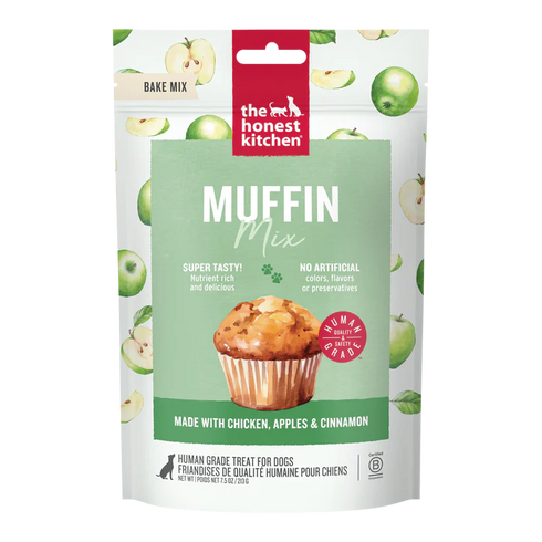 The Honest Kitchen Muffin Mix Dog Treats - Chicken & Apple - 7.5oz Pouch