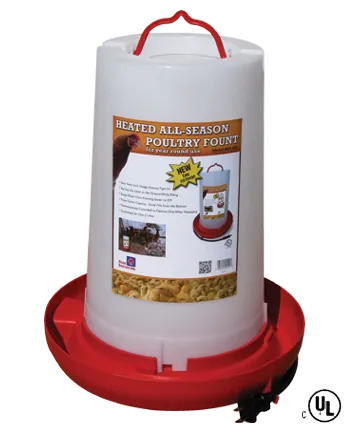 Farm Innovators Heated Poultry Fountain - 3gal