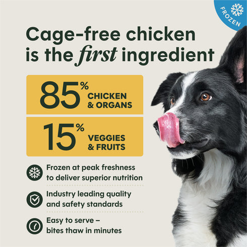 Instinct FreshRaw Bites Frozen Raw Dog Food- Chicken - 6lb Bag