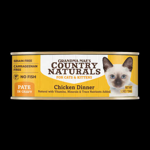 Grandma Mae's Country Naturals Wet Cat Food - Chicken Pate - 5.5oz Can
