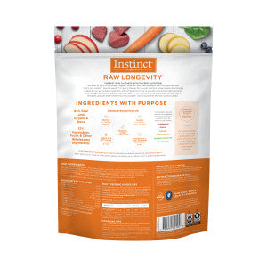 Instinct Raw Longevity Frozen Dog Food Bites - Lamb - 4lb Bag