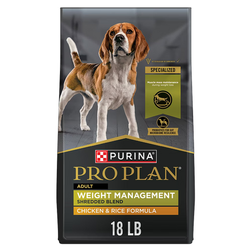 Purina Pro Plan Weight Managment Dry Dog Food - Chicken - 18lb Bag