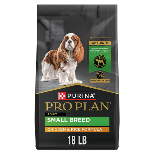 Purina Pro Plan Small Breed Dry Dog Food - Chicken & Rice - 18lb Bag