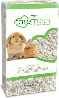 Carefresh Natural Paper Bedding Gray Foe Small Animals - 23L - White