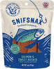 SniffSnax Chew Dog Treats - Salmon & Sweet Potato - 4oz Pouch