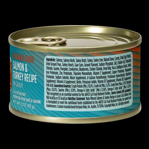 Nulo FreeStyle Minced Wet Cat Food - Salmon & Turkey - 3oz Can