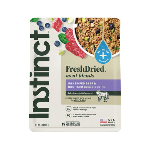 Instinct FreshDried Meal Blends Dehydrated Dog Food - Beef & Orchard - 3oz Pouch