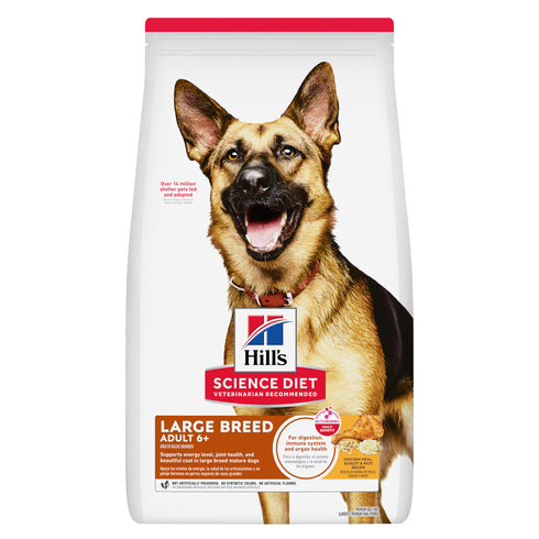 Hill's Science Diet Adult 6+ Large Breed Dry Dog Food - Chicken & Barely - 33lb Bag
