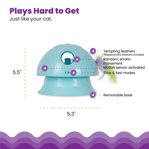 Catstages Electronic Dart N' Dash Toy Cat Toy and Cat Ball Track Topper