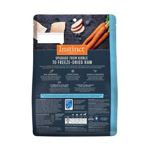 Instinct Raw Meals Freeze Dried Dog Food - Pollock - 14oz Bag