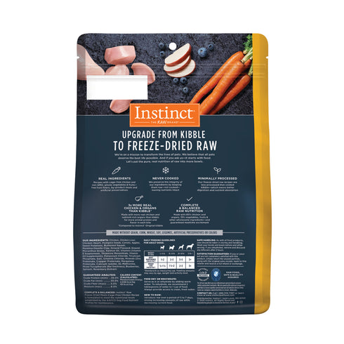 Instinct Raw Meals Freeze Dried Dog Food - Chicken - 14oz Bag