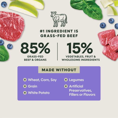 Instinct FreshDried Freeze Dried Dog Food - Beef & Orchard Blend - 23oz Bag