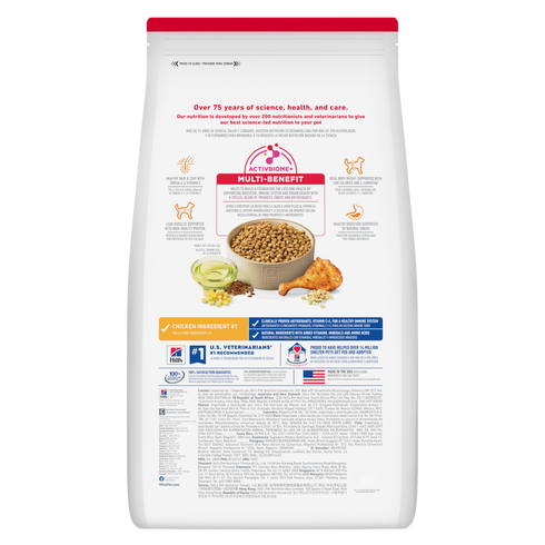 Hill's Science Diet Adult 1-6 Light Small Bites Dry Dog Food - Chicken & Barley - 15lb Bag