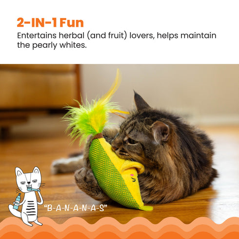 Catstages Kicker Peelin' Good Banana Cat Toy