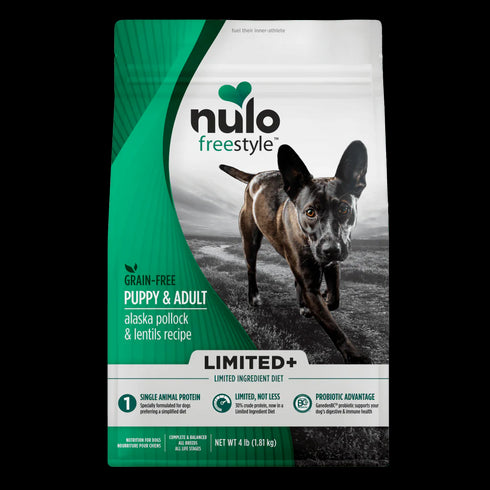 Nulo Freestyle High Protein Limited+ Dry Dog Food - Pollock & Lentils - 4lb Bag