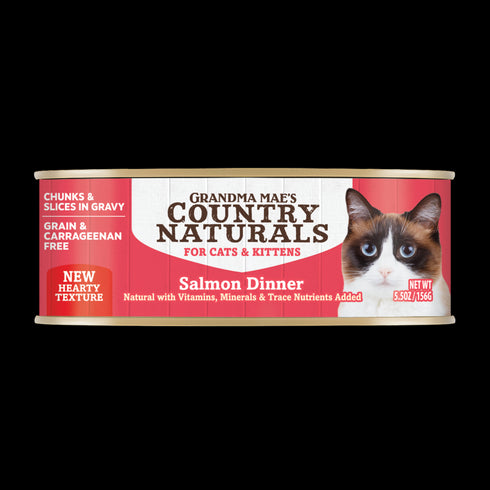 Grandma Mae's Country Naturals Wet Cat Food - Salmon & Gravy - 5.5oz Can
