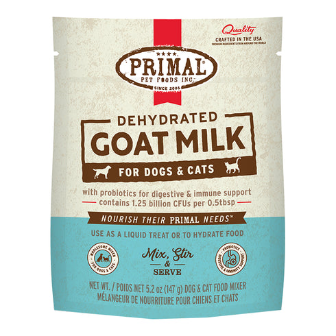 Primal Dehydrated Goat Milk Cat & Dogs Treats - 5.2oz Pouch