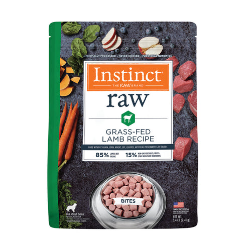 Instinct Raw Frozen Bites Dog Food - Lamb - 2.7lb Bag