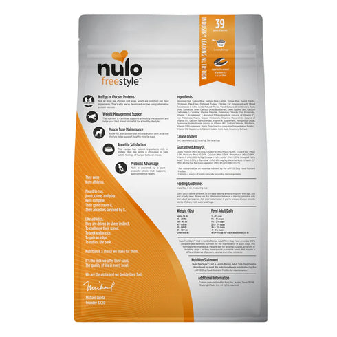 Nulo FreeStyle High Protein Trim Dry Dog Food - Cod & Lentils - 24lb Bag