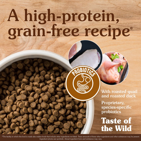 Taste of the Wild Lowland Creek Dry Cat Food - Roasted Quail & Duck - 14lb Bag