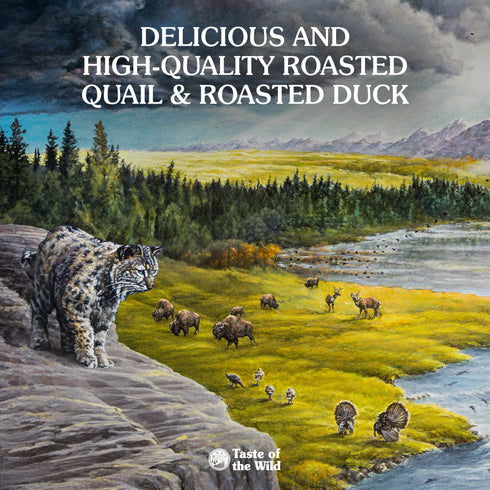 Taste of the Wild Lowland Creek Dry Cat Food - Roasted Quail & Duck - 14lb Bag