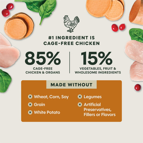 Instinct FreshDried Meal Blends Dehydrated Dog Food - Chicken & Harvest - 3oz Pouch