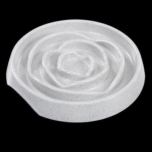 Messy Mutts Interactive Slow Feed For Dogs or Cats - Grey - 1.75 Cup Capacity