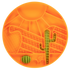 Messy Mutts Dog Lick Bowl - Desert Orange