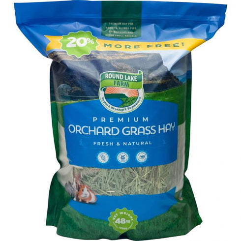 Round Lake Farm Orchard Grass Hay 48oz - Poudre Pet and Feed Supply